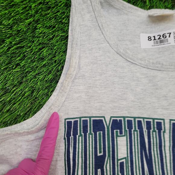 Vintage Virginia-Beach Polo Club Tank-Top Medium 19x26 Gray - Picture 9 of 15